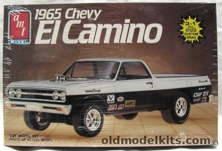 AMT 1/25 1965 Chevrolet El Camino - Stock  / Stock With Camper / Custom / Drag, 6507 plastic model kit